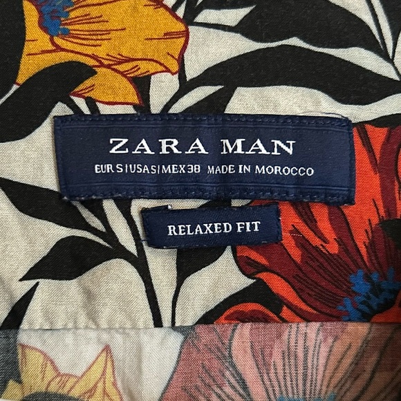 Zara “famous” floral relaxed-fit button down - Picture 11 of 16